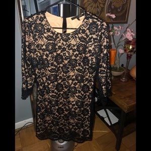 Cynthia Steffe black and nude lace dress! gorg!!!!